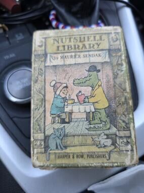 Nutshell Library by Maurice Sendak 1962 4 Mini Books HC w/ Slipcase Cover